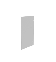 Дверь низкая стекло Riva А.С-3 Клен/Металлик